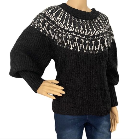 Universal Thread Cozy Drop Shoulder Puff Sleeve Sweater - Picture 2 of 6